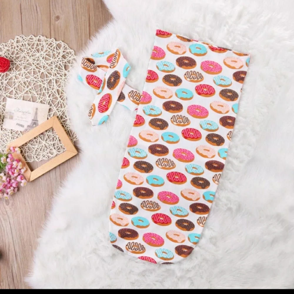 Donut swaddle and headband
